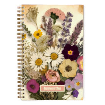 Elegante Vintage Blume Bouquet Journal