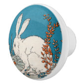 Elegante Vintage Blume Keramikknauf (Rechts)