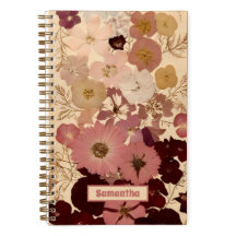 Elegante Vintage Blume Ombre Journal