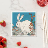 Elegante Vintage Blume Serviette (Beispiel)