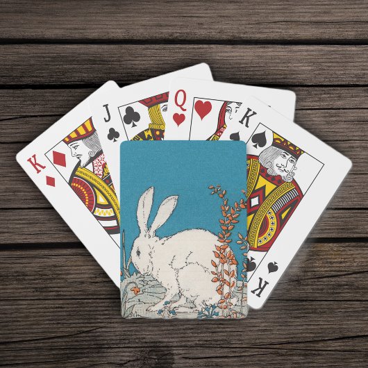 Elegante Vintage Blume Spielkarten