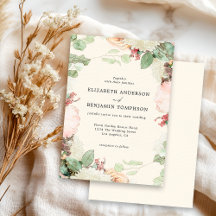 Elegante Vintage-Blumen Eukalyptus Rosen Hochzeit