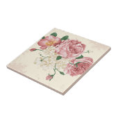 Elegante Vintage Blumen Fliese (Seite)