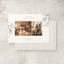 Elegante Vintage Blumen Garten Foto Hochzeit