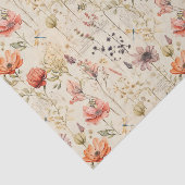 Elegante Vintage BlumenCollage Seidenpapier (Ausschnitt)