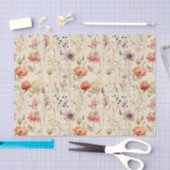 Elegante Vintage BlumenCollage Seidenpapier (Handwerk)