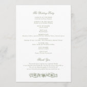 Elegante Vintage Blumendecke Programm (Rückseite)