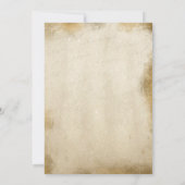 Elegante Vintage Blumendusche Einladung (Rückseite)