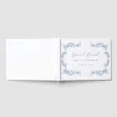 Elegante Vintage Blumenhochzeit Gästebuch (Voll)