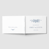 Elegante Vintage Blumenhochzeit Gästebuch (Voll)