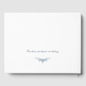 Elegante Vintage Blumenhochzeit Gästebuch (Rückseite)