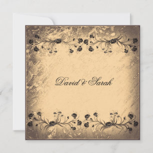 Elegante Vintage Blumenhochzeit rettet das Datum Save The Date