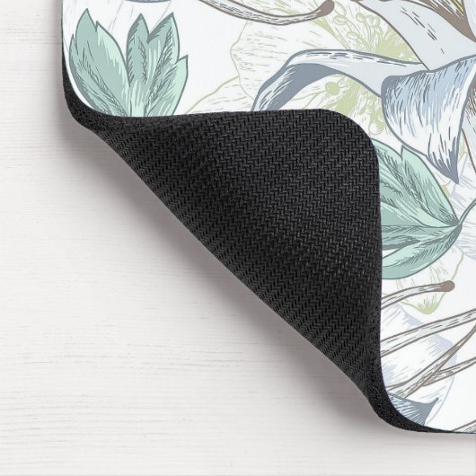 Elegante Vintage BlumenMausunterlage des Mousepad (Ecke)