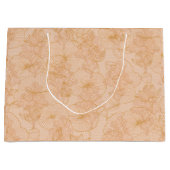 Elegante Vintage-Blumenmuster Große Geschenktüte (Vorderseite)