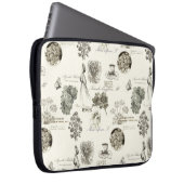 Elegante Vintage Blumenmusterlaptophülse Laptopschutzhülle (Vorne Rechts)