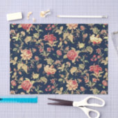 Elegante Vintage BlumenRose Seidenpapier