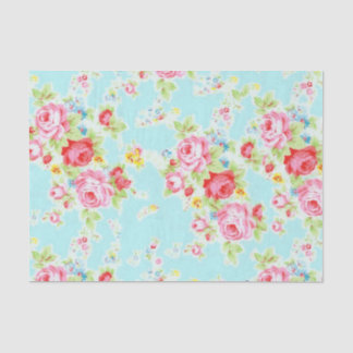 Elegante Vintage BlumenRose Seidenpapier