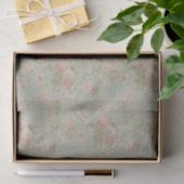 Elegante Vintage BlumenRose Seidenpapier (Geschenk)