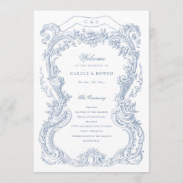 Elegante Vintage Blumenschild Programm