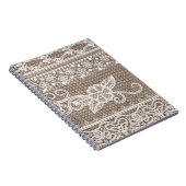 Elegante Vintage Blumenspitze Notizblock (Rechte Seite)