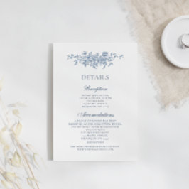 Elegante Vintage Blumenzwiebeln Details Begleitkarte