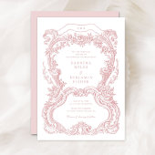 Elegante Vintage Blütendecke Einladung