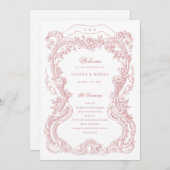 Elegante Vintage Blütendecke Programm (Vorne/Hinten)