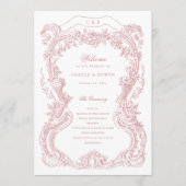 Elegante Vintage Blütendecke Programm (Vorderseite)