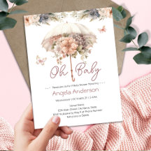 Elegante Vintage Blütendusche