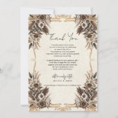 Elegante Vintage Bohemische Blumenhochzeit Vielen  Einladung (Vorderseite)