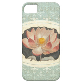 Elegante Vintage botanische Druckerei Lotus Blosso Case-Mate iPhone Hülle