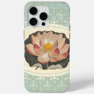 Elegante Vintage botanische Druckerei Lotus Blosso Case-Mate iPhone Hülle