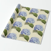 Elegante Vintage botanische Hydrangea-Blume Geschenkpapier (Ungerollt)