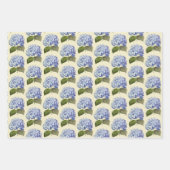 Elegante Vintage botanische Hydrangea-Blume Geschenkpapier Set (Vorderseite)