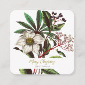 Elegante Vintage botanische Rose Blume Begleitkarte (Vorderseite)