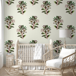 Elegante Vintage botanische Rose Tapete