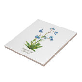 Elegante Vintage botanische Vergessen Sie mir nich Fliese (Seite)