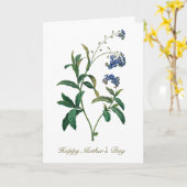 Elegante Vintage botanische Vergessen Sie mir nich Karte (Gelbe Blume)