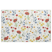 Elegante Vintage botanische Wildblumen Poppies Stoff (Fat Quarter (45,7 x 55,9 cm))