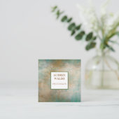 Elegante, Vintage, braune Visitenkarte (Stehend Vorderseite)