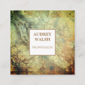 Elegante, Vintage, braune Visitenkarte (Vorderseite)