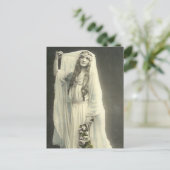 Elegante Vintage Bridal-Fotografien Postkarte (Stehend Vorderseite)