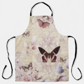 Elegante Vintage Butterfly Botanische Schürze (Vorderseite)