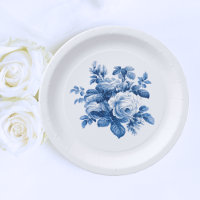 Elegante Vintage China Blaue Rose
