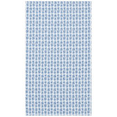 Elegante Vintage China Blaue Rose Tischdecke (Vorderseite)