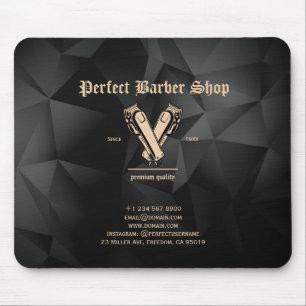 Elegante Vintage Clipper Herrenfriseur Professione Mousepad