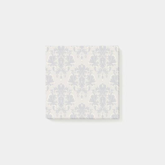 Elegante Vintage-Damask-Klebezettel Post-it Klebezettel (Vorderseite)