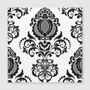 Elegante Vintage-Damask nahtlose Textur Magnetkarte