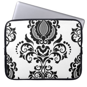 Elegante Vintage Damaske Nahtlose Textur Laptopschutzhülle
