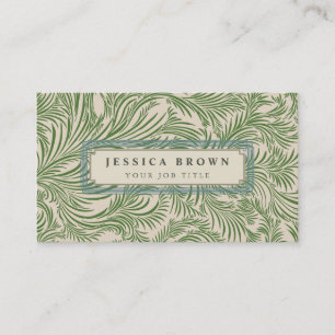 Elegante Vintage Damaskus-Visitenkarte Visitenkarte